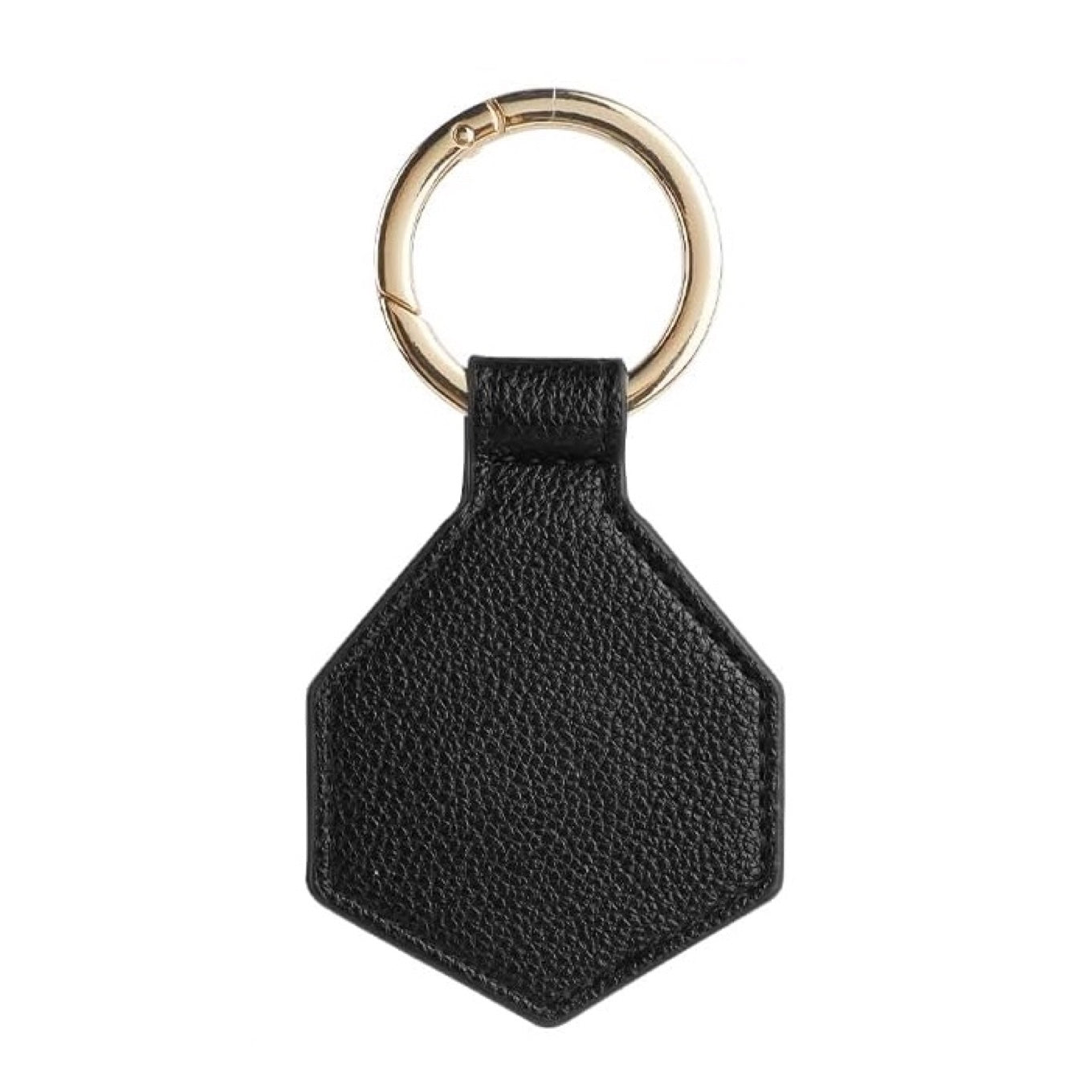 Vegan minimalistic hat clip, black leather style