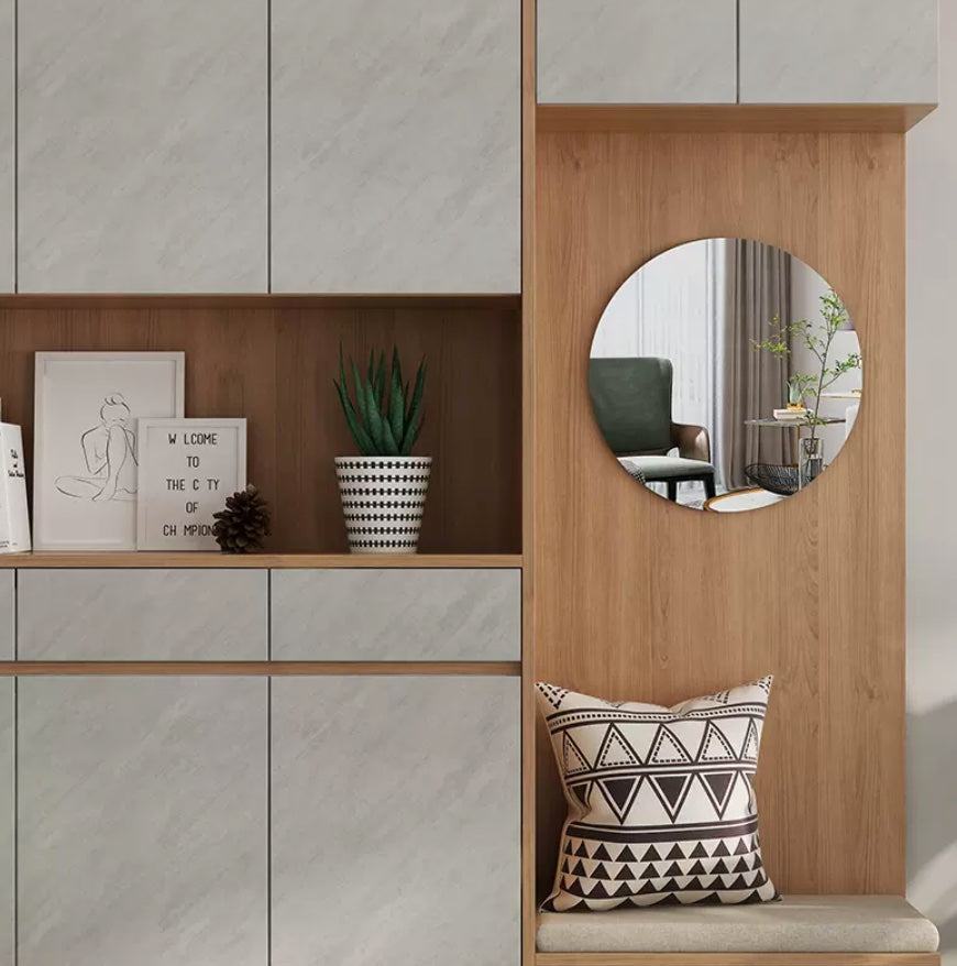 Round break-resistant lightweight adhesive mirror 40cm