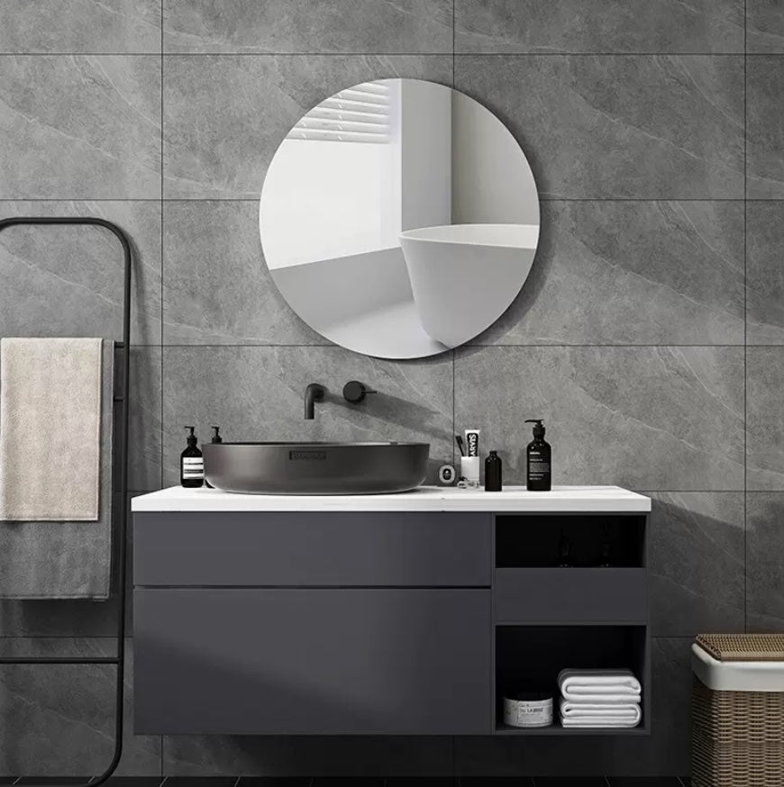 Round break-resistant lightweight adhesive mirror 40cm