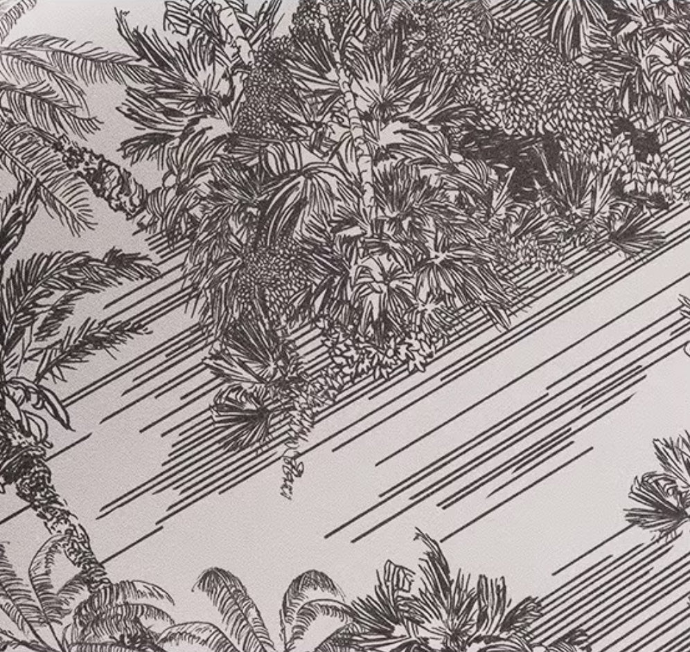 Sticker for wall and furnitures , Dark & light grey trees animals, 100 cm
