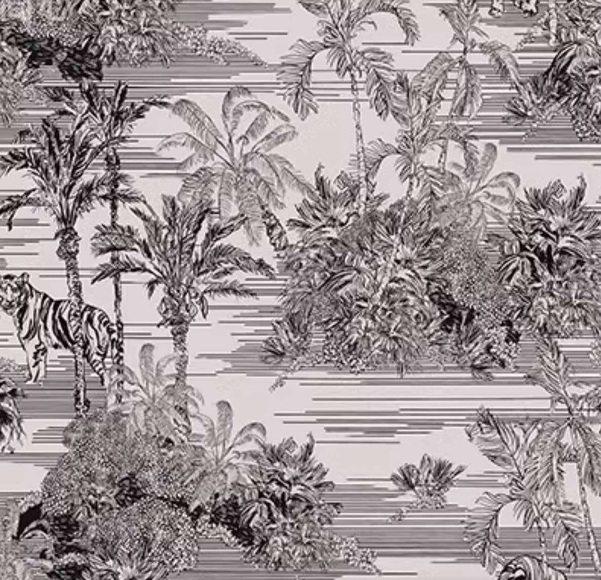 Sticker for wall and furnitures , Dark & light grey trees animals, 100 cm