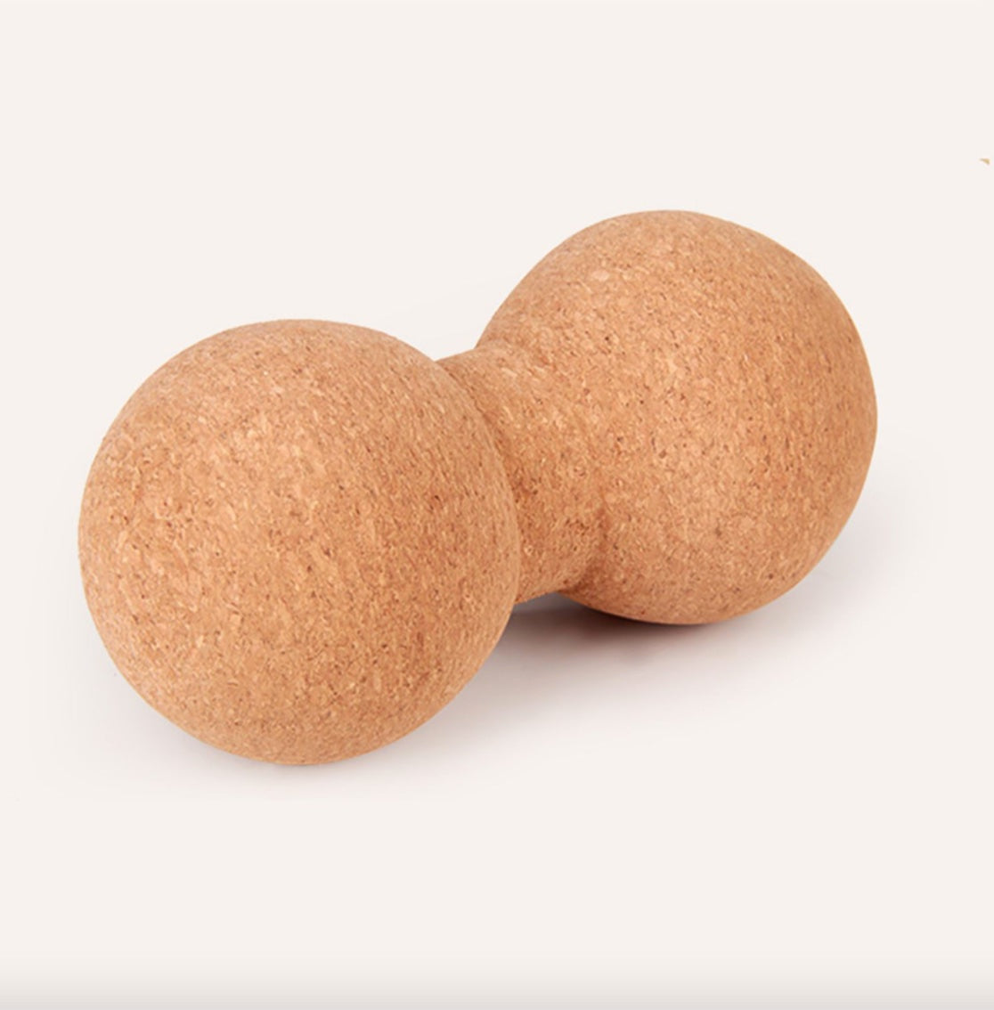 Yoga massage peanut shaped ball, raw cork, large size