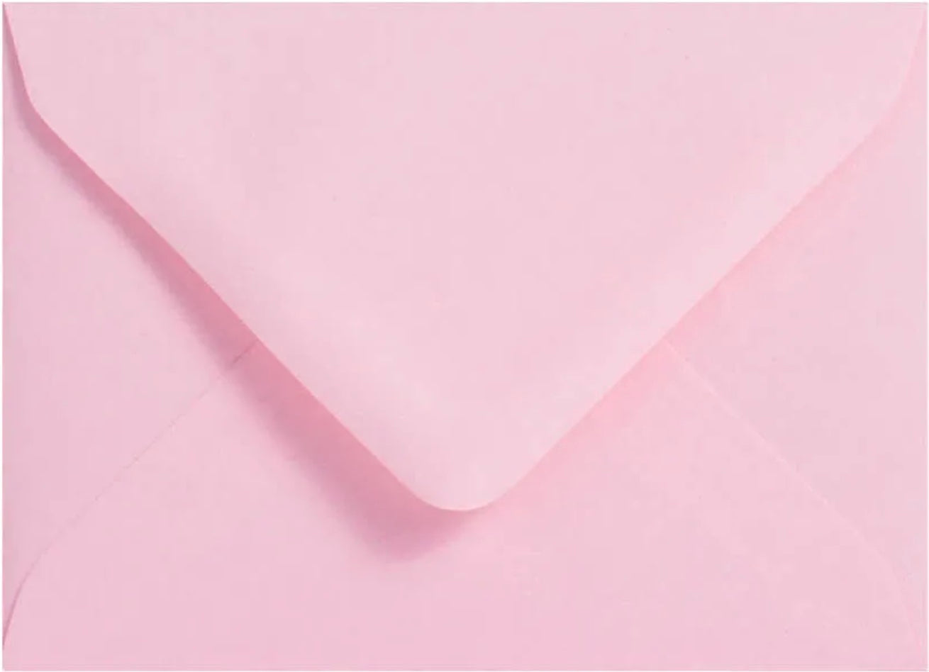 Unicorn sparkly Birthday Card, pink with sequins, Medium, set of 5pcs